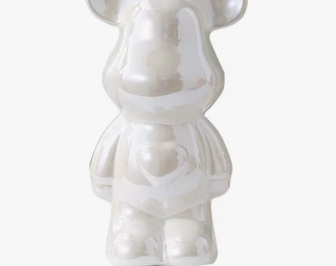 轻奢暴力熊摆件高档陶瓷客厅玄关电视柜酒柜存...