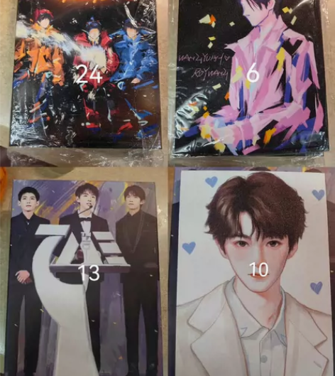 TFBOYS无框画 两个起卖 三个及以上包...