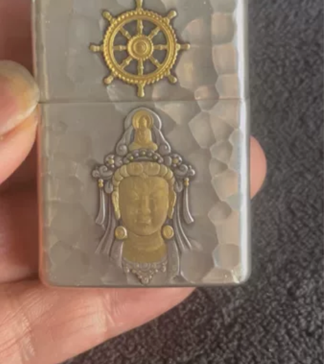 zippo/芝宝/之宝纯银盔甲鎏金/錾金二...