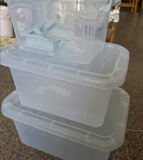 【3个10.9元】透明收纳箱特大号家用塑料...