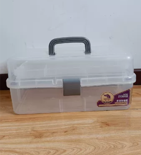 美术生工具箱   三层折叠绘画用品收纳  ...