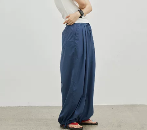 【飘】步履不停  柔软轻量廓形长裤 全新S...