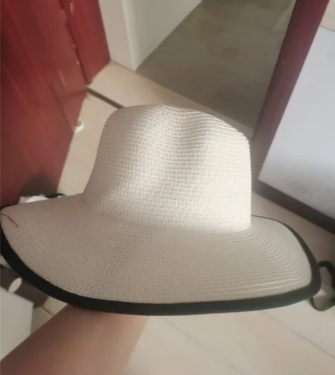 全新编织礼帽，白色，头围可戴55-60的，...