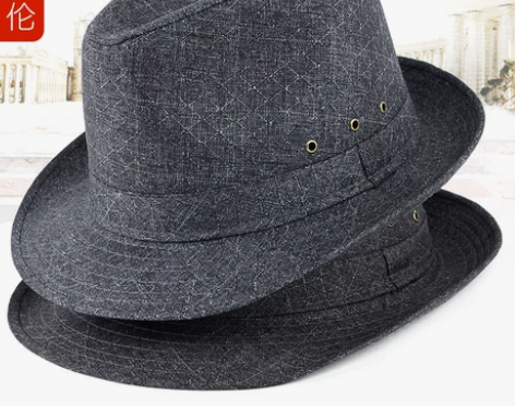 盛和伦欧式礼帽春秋英伦爵士帽中老年人男士时...