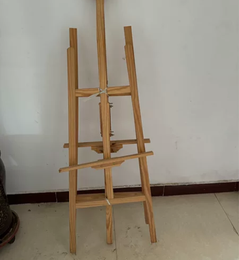 出实木画架，适用于美术绘画，可调节高度，底...