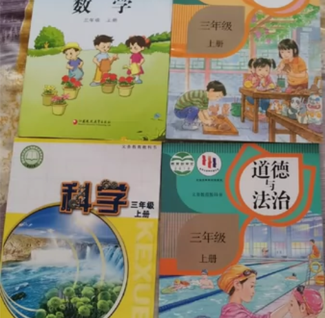 全新三年级部编版语文教课书,道德与法治教科...