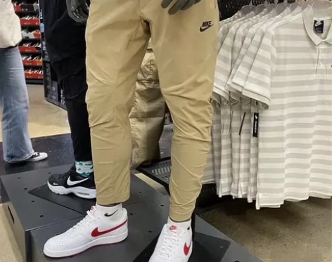 经典基础百搭男子运动休闲速干梭织九分裤弹力...