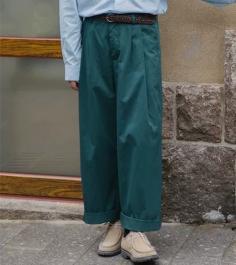 有时又一/远方有远山 日系复古工装休闲裤男...