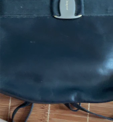 菲拉格慕中古正品品牌真皮豆腐包手拿包斜挎包...