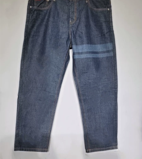 39码104腰围英国男士超薄牛仔裤八分萝卜...