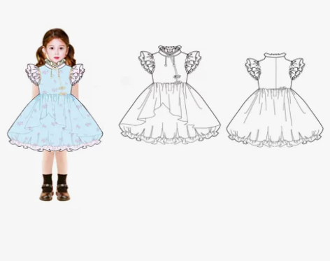 服装款式图效果图接稿 感兴趣的话点“我想要...