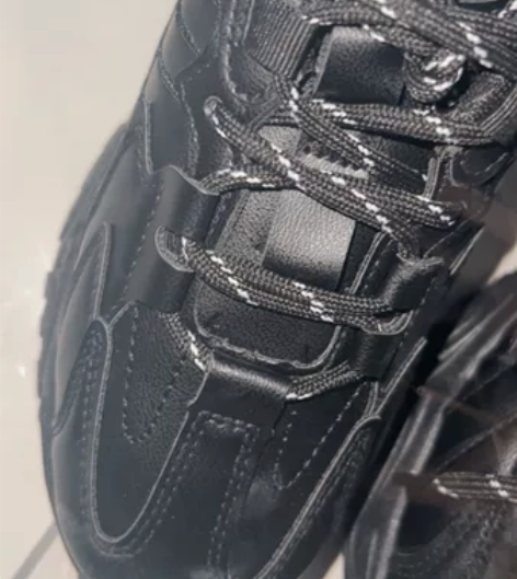 ins潮老爹鞋女百搭新款黑色厚底内增高小个...