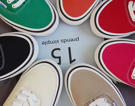 日版安纳海姆男鞋女鞋系带帆布鞋红色黑色绿色...