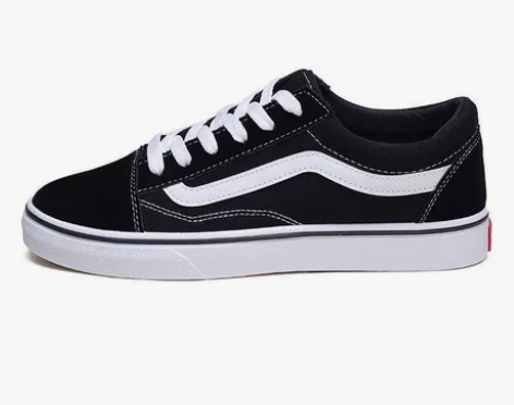 VANS【万斯】vans经典低帮帆布鞋女黑...