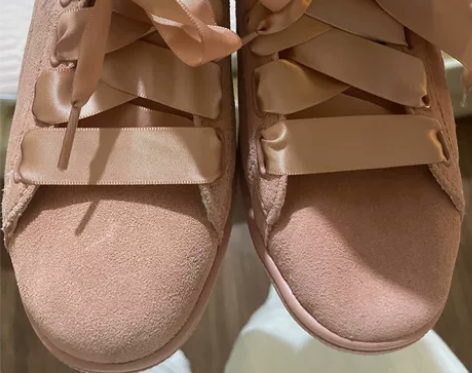 puma彪马丝带橘粉 39码全新 买回来一...