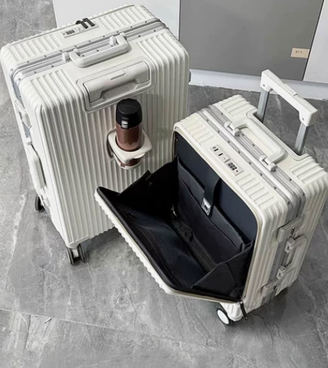 【内部价转】半价前置开口铝框拉杆箱24寸2...