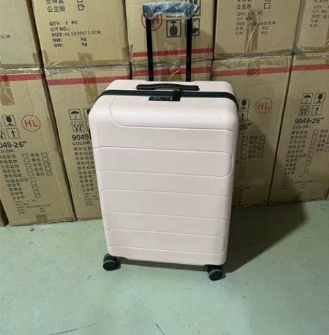 不莱玫粉色26寸拉杆箱bromenbags...