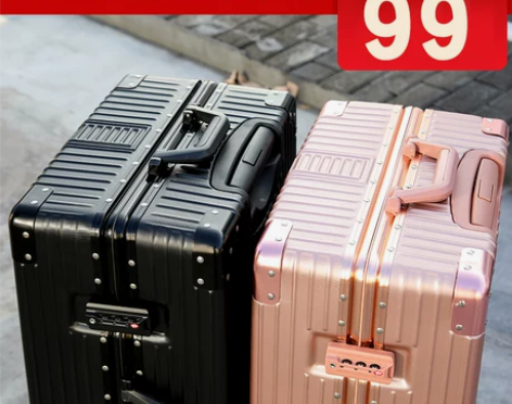 拉杆箱万向轮旅行箱行李箱女结实耐用20寸 ...