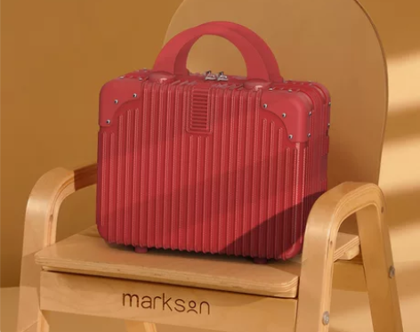 手提箱结婚红色行李箱女化妆箱婚嫁伴手礼可挂...