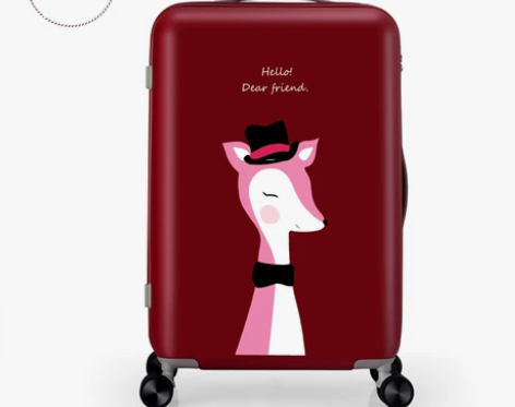 AJI阿季卡通拉杆箱24寸箱子万向轮女大学...