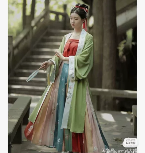 兰若庭此间春色 S码 绿上衣?黄色色宋抹吊...