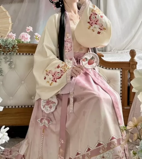 88包邮 茗月萱原创[玲珑花色]明制对穿交...