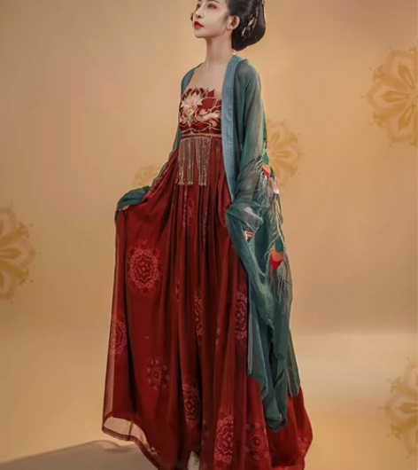 都城南庄凤歌鸾诃子裙大袖衫正品原创飘逸 感...