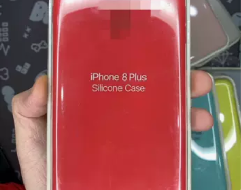 适用苹果7p8p液态硅胶三包内绒手机壳彩色...