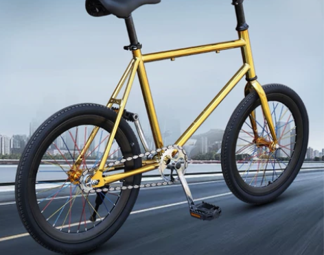 死飞自行车爆改20寸爆改装翘头动作把男女小...