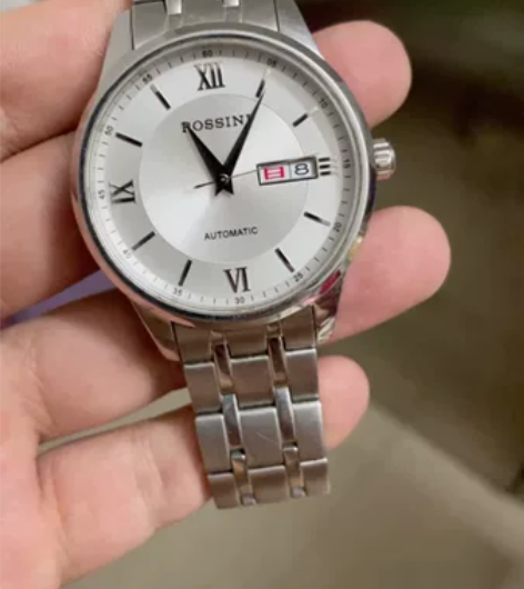 罗西尼自动机械手表，明显使用痕迹，整体成色...