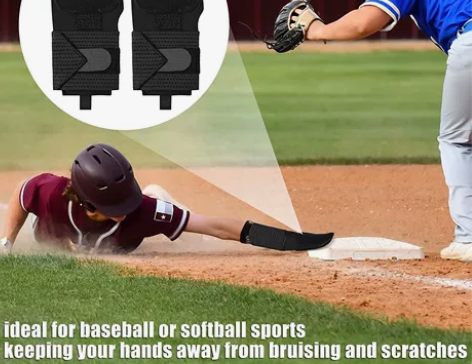 棒垒球跑垒手套 扑、滑垒动作时，可有效保护...