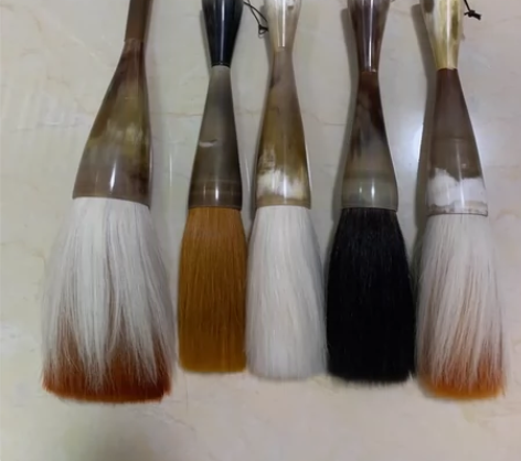 大斗笔兼毫毛笔狼毫毛笔 小的出峰14.5口...