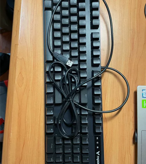 雷柏（Rapoo） V500PRO 有线背...