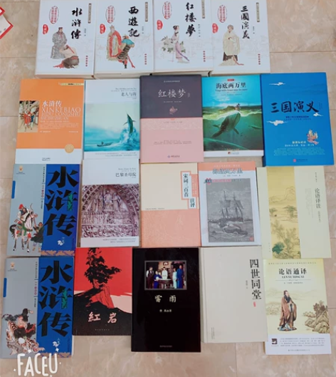 高中必读图书（红楼梦，老人与海，红岩，巴黎...