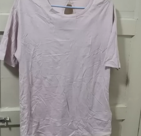 拉夏贝尔旗下品牌女装，全新半袖，浅粉色，面...