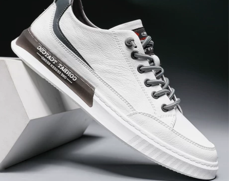 ?鳄鱼男鞋板鞋男士休闲鞋男款真皮小白鞋春季...