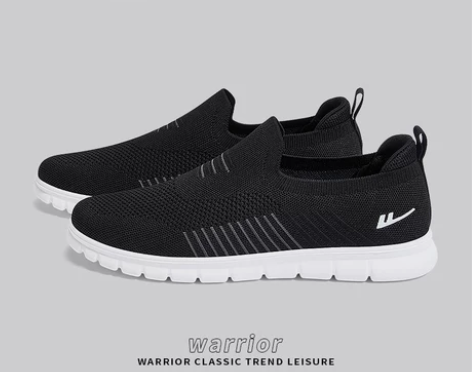 回力男鞋夏季透气老人网鞋男士一脚蹬软底网面...