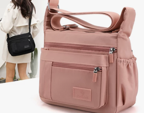 牛津布斜挎包单肩帆布包休闲妈妈包妈妈包