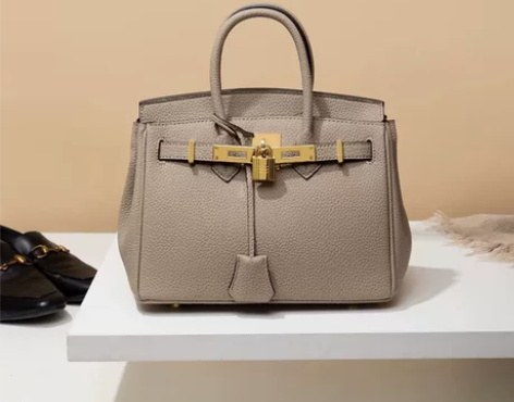 清衣柜/全新纳兰杜大象灰头层牛皮铂金包/手...