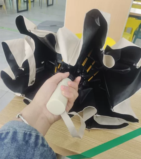 【超市倒闭】32骨全自动雨伞男大号折叠黑胶...