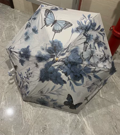 折叠伞双层伞（全新）晴雨两用 外面花色  ...