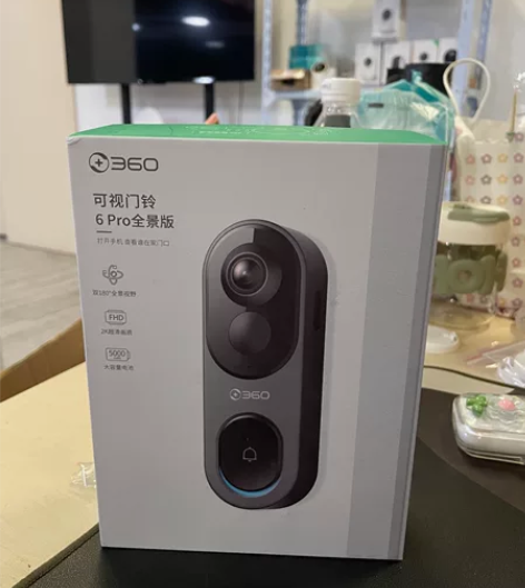 【现货全新正品】360可视门铃6Pro家用...