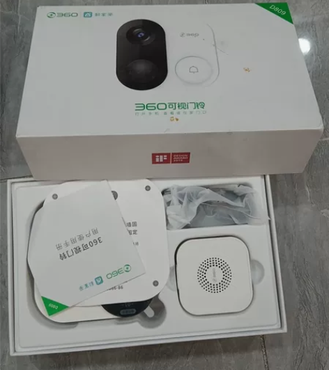 360可视门铃 D809电信小翼管家版可视...