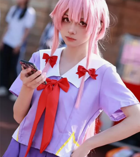 【可直拍】未来日记我妻由乃cos服全套除鞋...