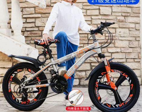 永久儿童自行车男孩中大童小女孩学生脚踏车减...