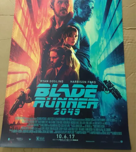 银翼杀手 灯箱海报 尺寸挺大的 一张大海报...
