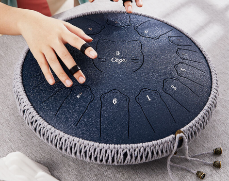 空灵鼓琴初学者专业级空正品13音15音荷花...