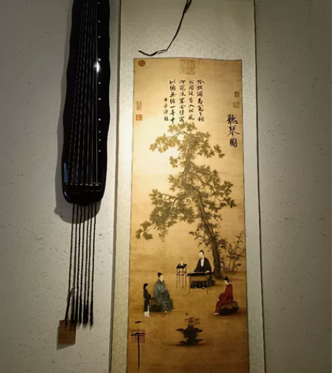 黑色蕉叶 精选教学琴 （非大漆） 杉木  ...