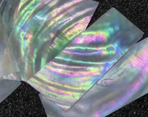 环保DIY材料淡水贝白贝片0.8mm 螺钿...