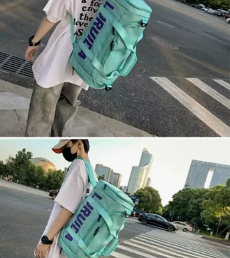 大容量旅行包女行李背包男短途出差手提干湿分...